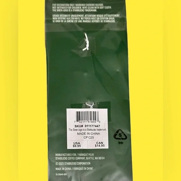 BN 2025 Starbucks "Coffee Person" Key Charm/Bag Charm. 🎄HOLIDAYS 2025🎄 - Picture 3 of 3